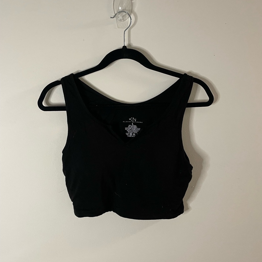 Klassy Network cropped tank